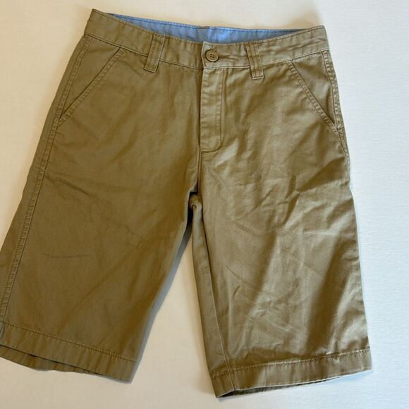 TOMMY HILFIGER NAUTICA GAP Size 12 Cotton Chino Shorts Red Khaki Peach Uniform - Picture 13 of 15